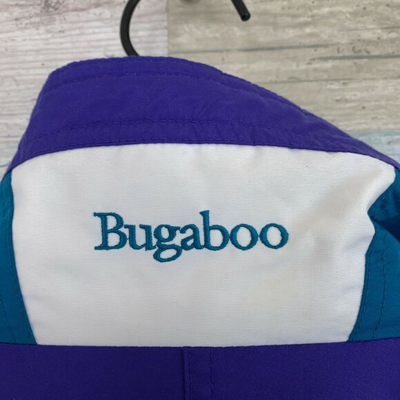 Columbia Vintage 90s Bugaboo 3 in 1 Ski Jacket Purple Blue Retro Kids Unisex 7 8 - Picture 7 of 11